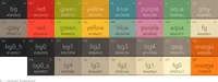 A screenshot of the Gruvbox color palette